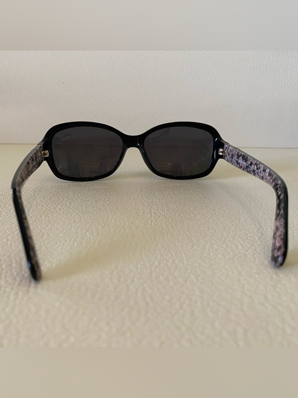 kate spade Black Cheyenne Rectangle Polaralized Sunglasses - Picture 7 of 13